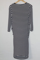 New Look Black & White Striped Bodycon medium