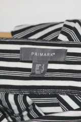 Primark Black & White Striped Bodycon medium