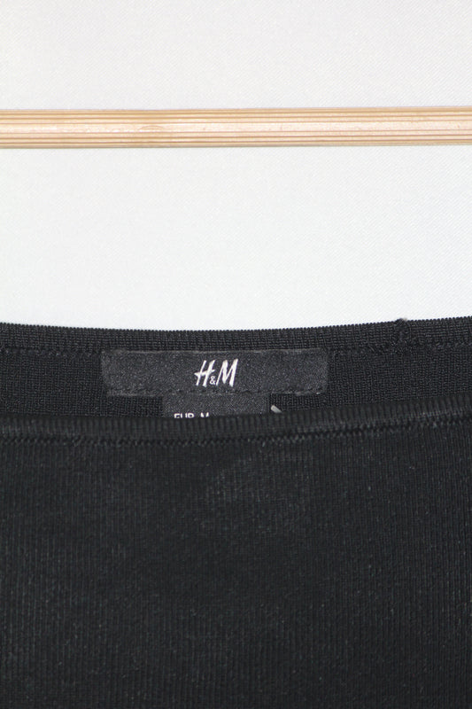 H&M Black Full Sleeve Bodycon Dress