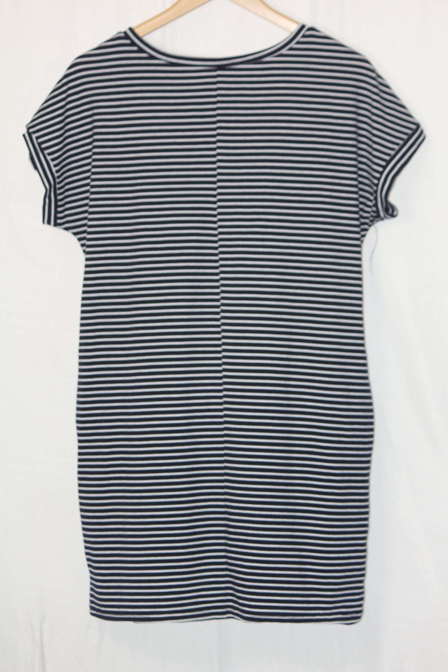 Shein Black & White Lined Long T-Shirt