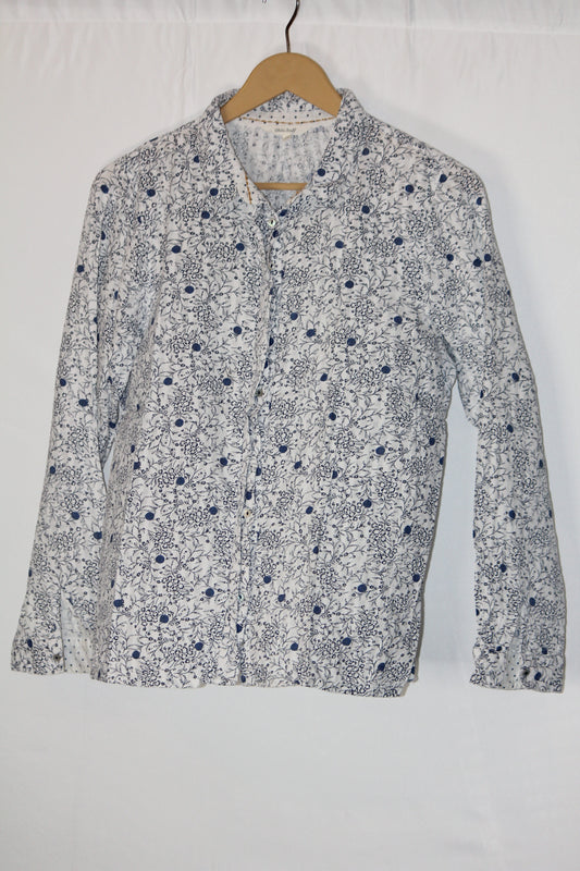 Floral Essence – White Stuff White Button Down Shirt