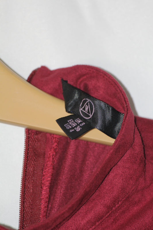 Missguided Maroon Full Sleeve Bodycon