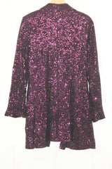 Zara Black Shiny Full Sleeve Cape