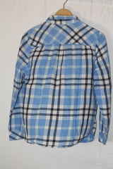 Checkered Bliss – Sonoma Blue & White Button Down Shirt