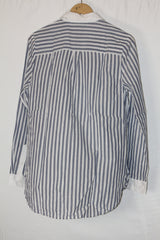 Coastal Stripe – Next Blue & White Button Down Shirt