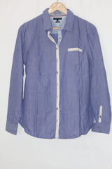 Signature Style – Tommy Hilfiger Blue Button Down Shirt