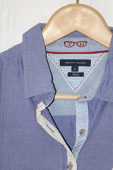 Signature Style – Tommy Hilfiger Blue Button Down Shirt