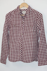 Maroon Mist – Fat Face Maroon & White Button Down Shirt