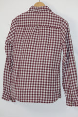 Maroon Mist – Fat Face Maroon & White Button Down Shirt