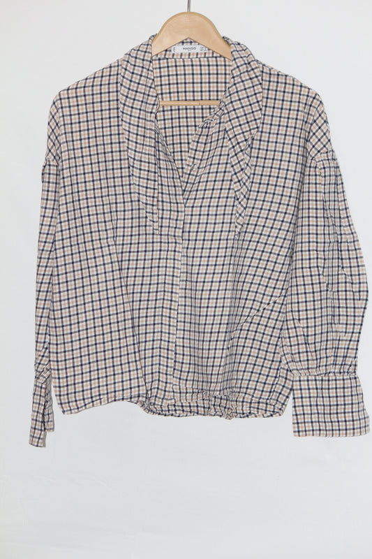 Rustic Plaid – Mango Fawn Checkered Button Down Shirt