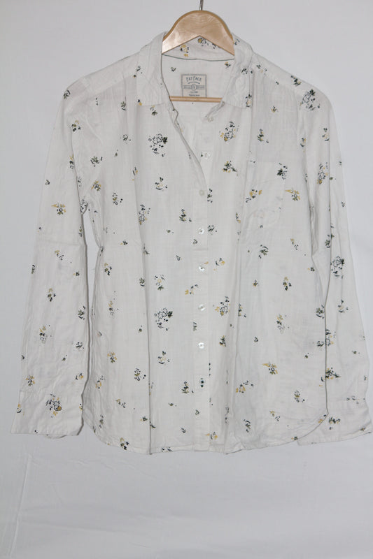 Botanic Bliss – Fat Face White Floral Button Down Shirt