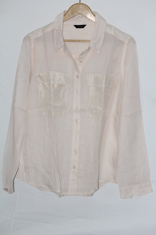 Silk Elegance – Autograph Off-White Button Down Shirt