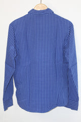 Crisp Checks – Bhs Blue & White Lined Button Down Shirt