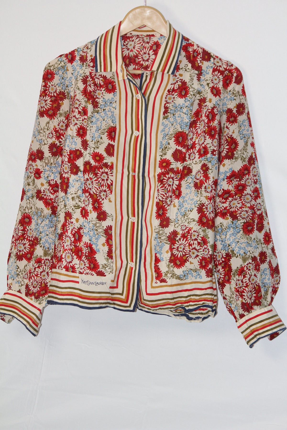 Meadow Bloom – YSL Floral Button Down Shirt