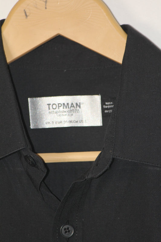 Topman Black Classic Fit Shirt – Small