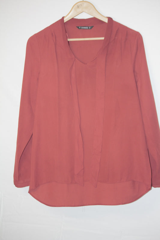 Deep Hues: Maroon Full Sleeve Blouse-Medium