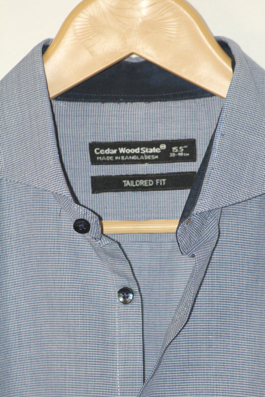 Cedar Wood State Blue Casual Shirt – Medium