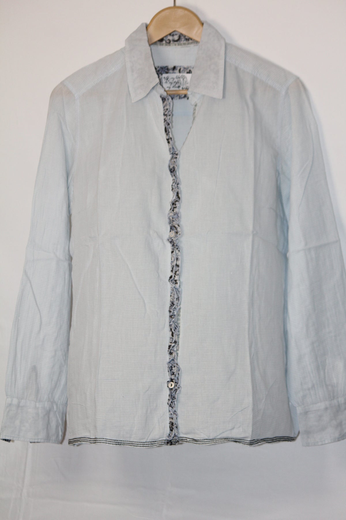 Oxford Blue – Betty Barclay Blue & White Button Down Shirt