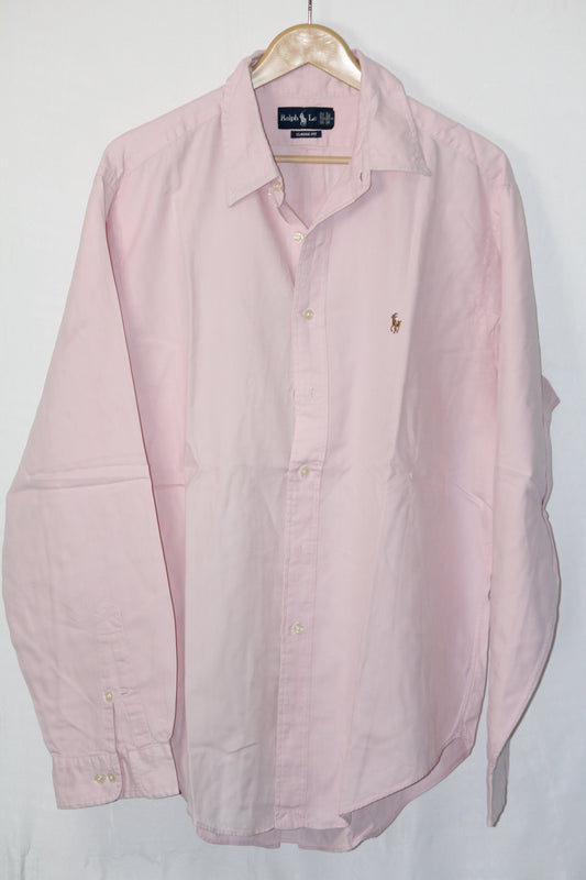 Ralph Lauren Pink Cotton Shirt – XL
