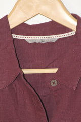 Maroon Minimalist – Tu Full Sleeve Button Down Shirt