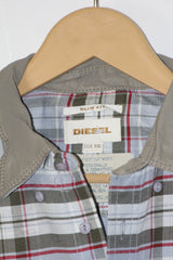 Diesel Blue Checkered Shirt – XXL