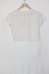 White Half Sleeve Crop – George (M)