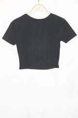 Black Half Sleeve Crop – Zara (M)