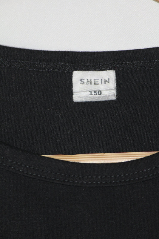 Rainbow Sleeve Black Crop – Shein (M)