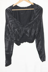 Black Full Sleeve Crop – Zara (L)