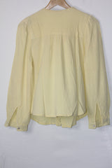 Sun-Kissed Charm: Yellow Full-Sleeve Blouse-Small