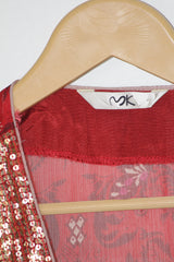 MK Red Blouse