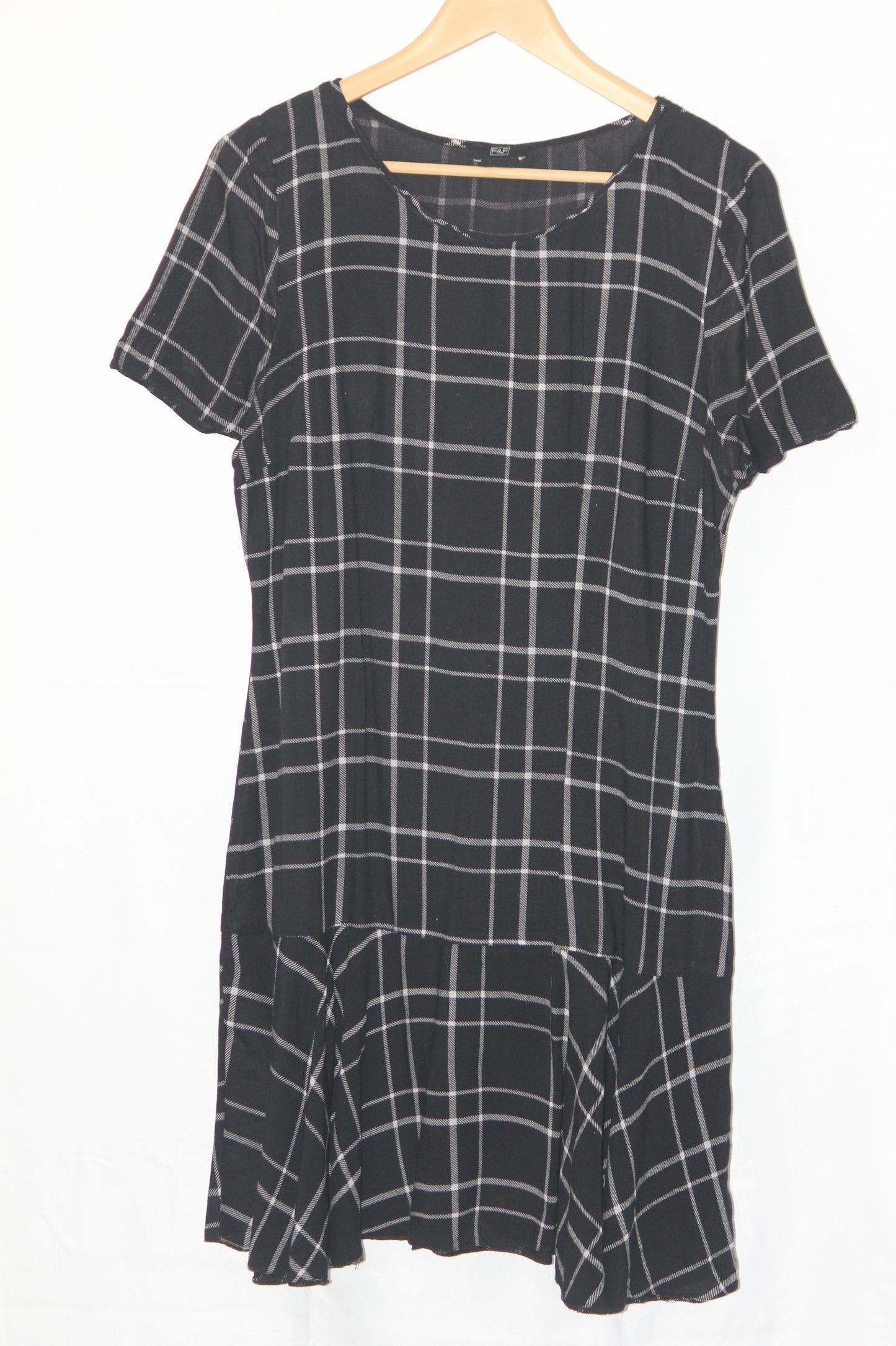 F&F Black Checkered Dress