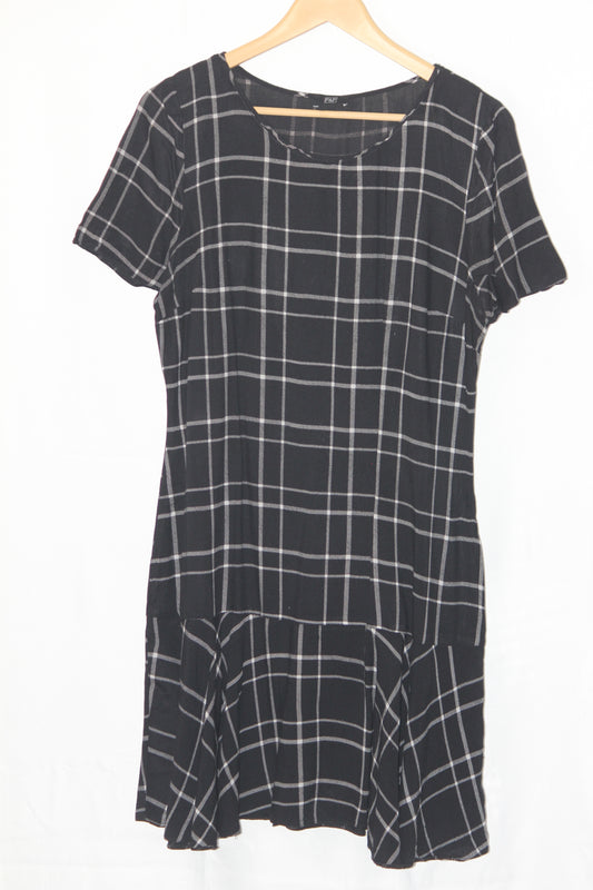 F&F Black Checkered Dress