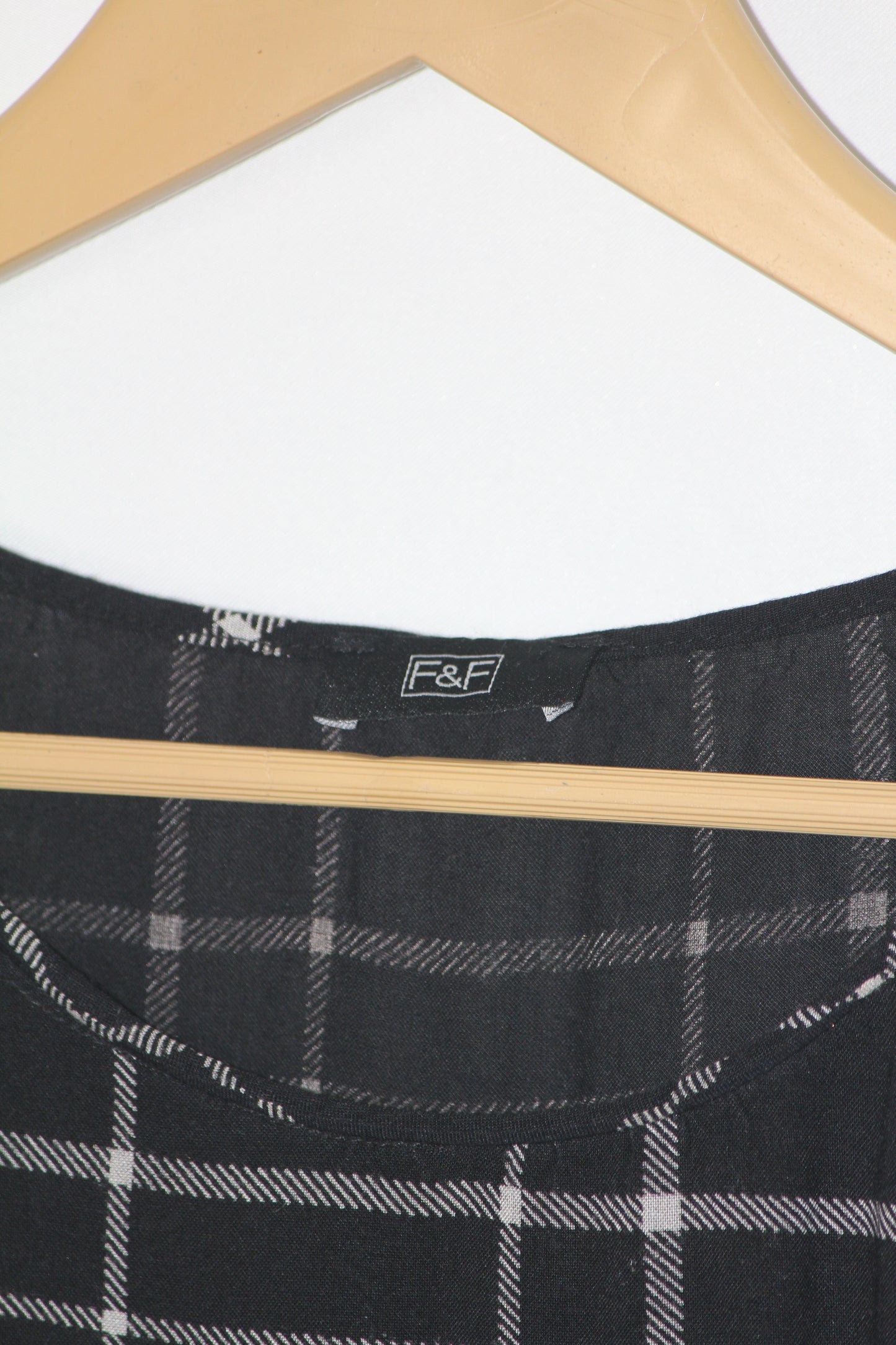 F&F Black Checkered Dress