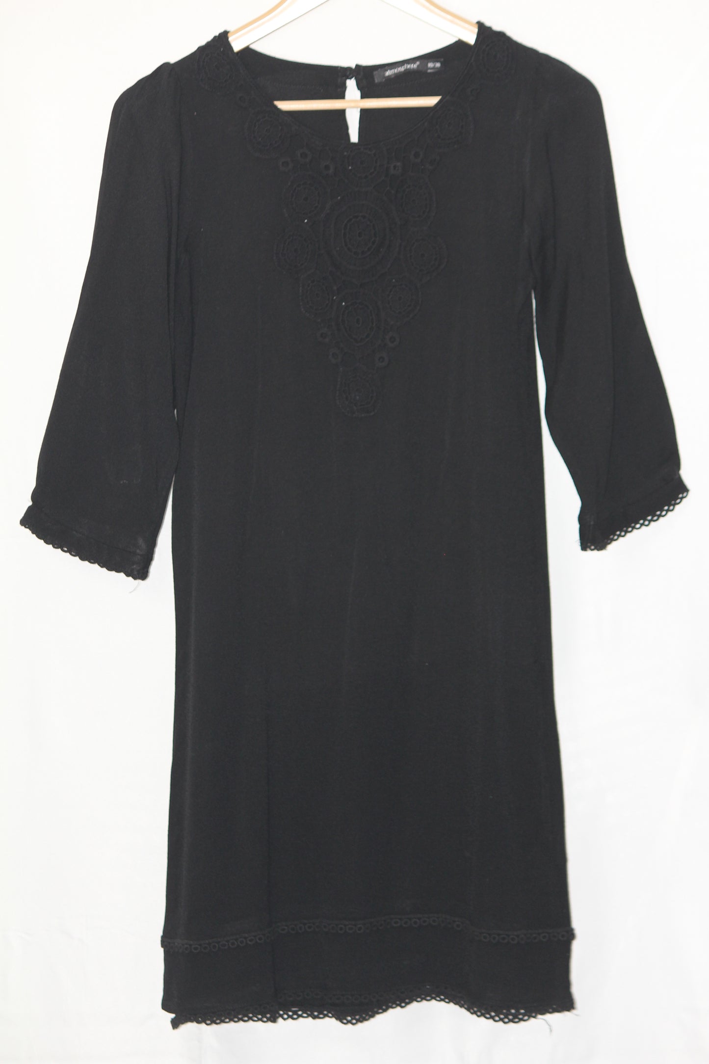 Atmosphere Indian Style Black Embroidered Blouse