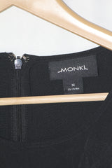 Monkl Black Half-Sleeve Dress