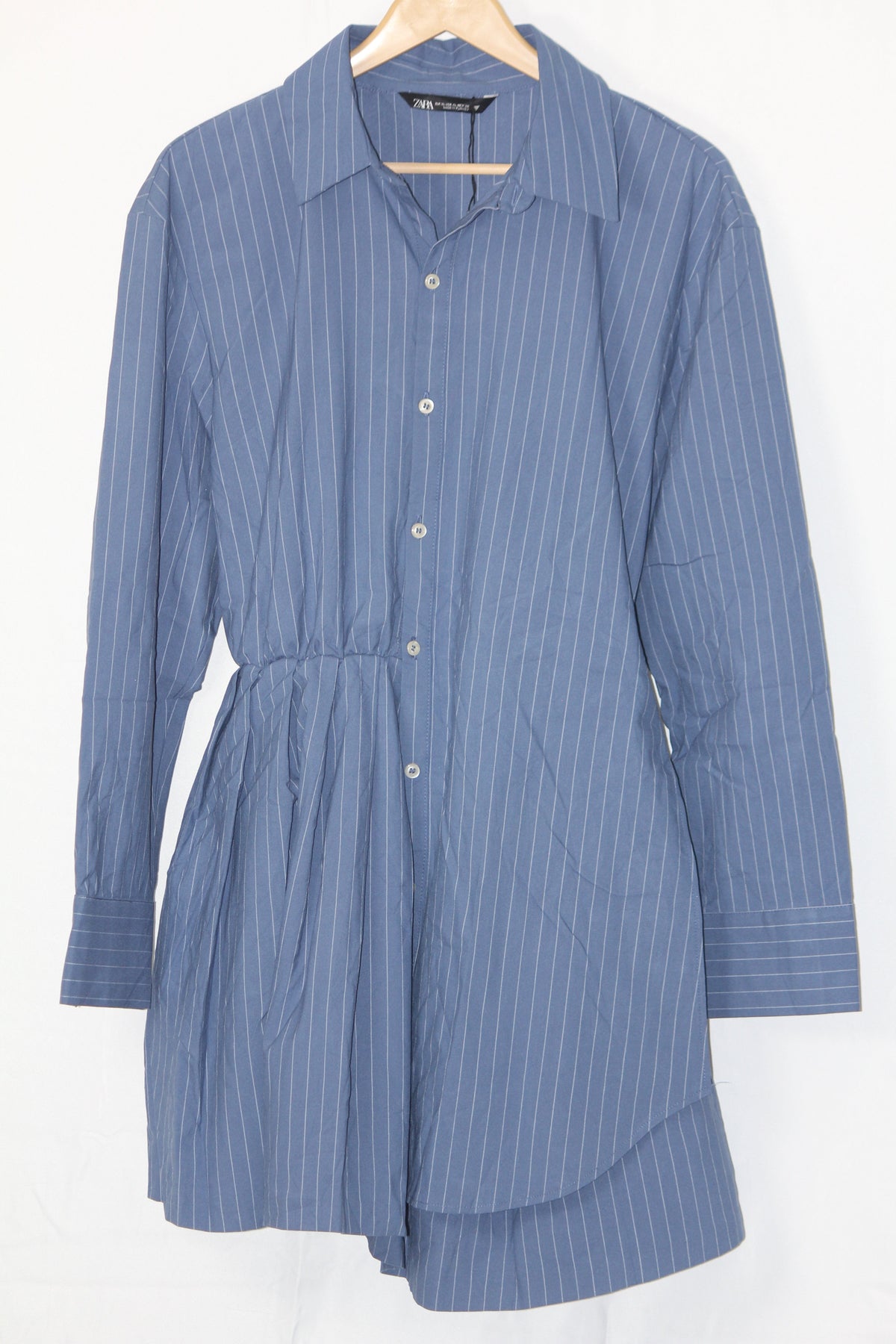 Zara Blue Button-Down Dress