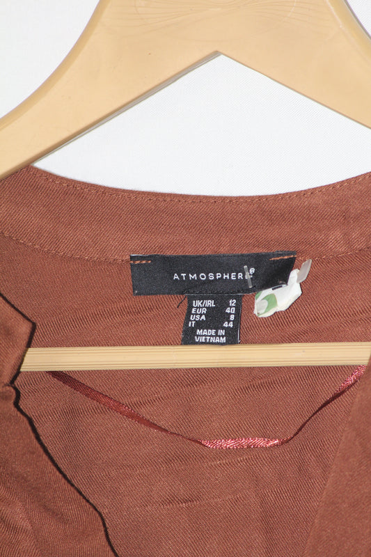 Maroon Round Neck Dress by Atmosphere