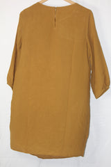 H&M Mustard Full-Sleeve Dress