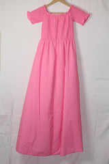 Floria Pink Front-Open Dress