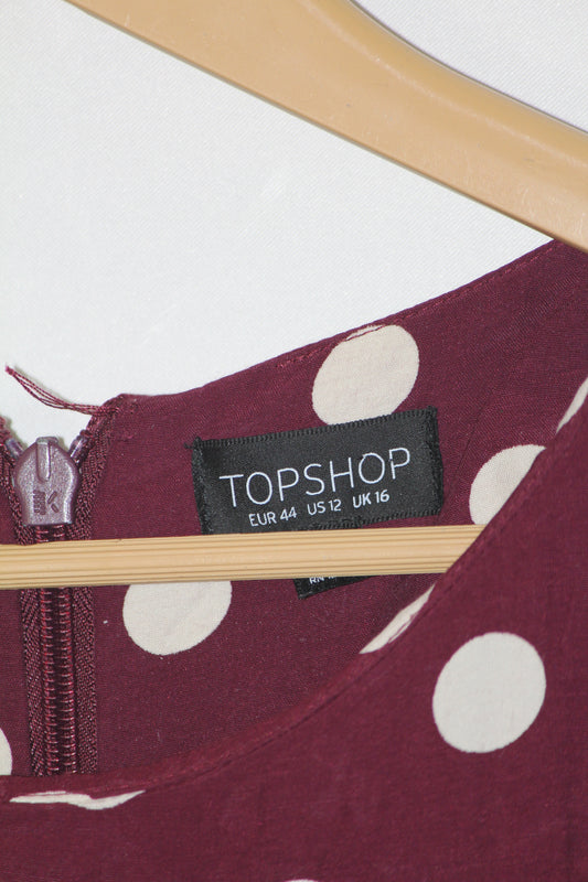 Top Shop Maroon Dress