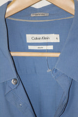 Calvin Klein Blue Full Sleeve Button-Down Shirt