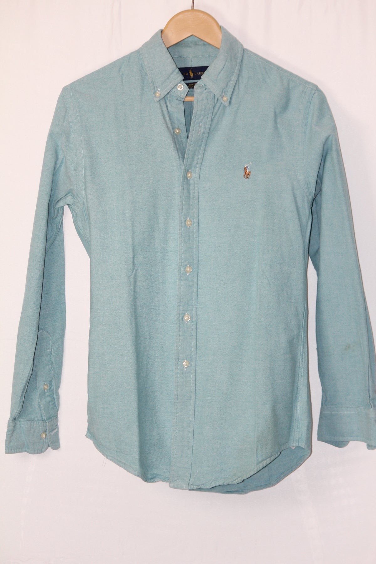 Ralph Lauren Sea Green Full Sleeve Button-Down Shirt