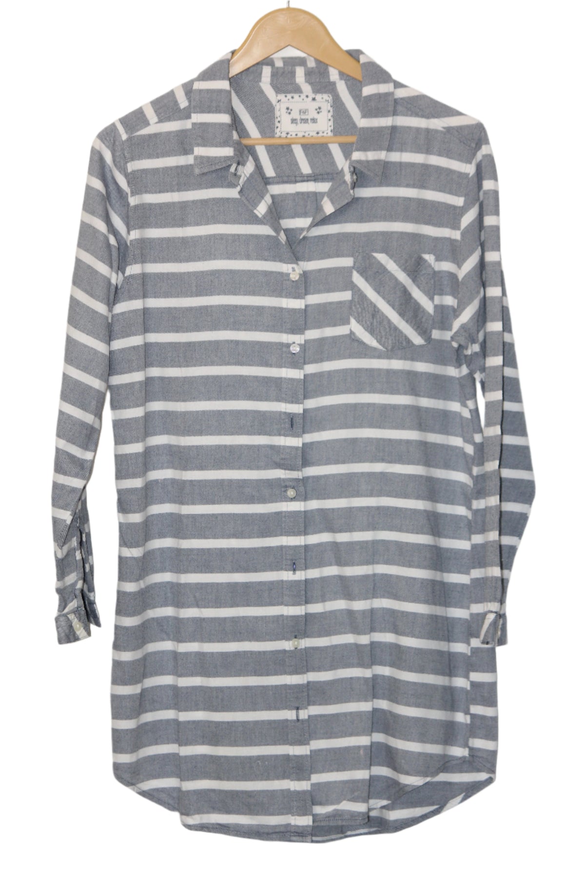 F&F Grey and White Button Down Shirt