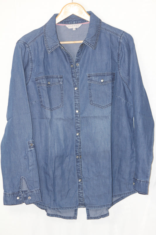 Nutmeg Denim Blue Button Down Shirt