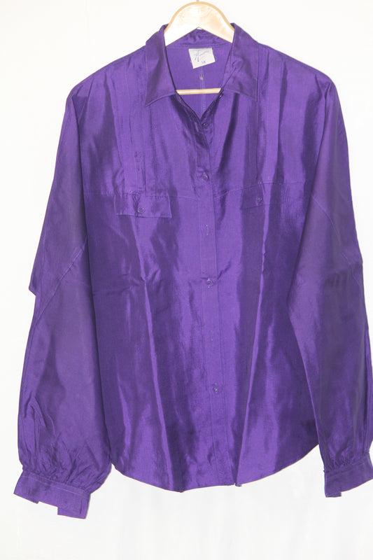 Amari Purple Button Down Shirt