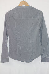 Atmosphere White and Black Striped Shirt