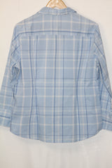 Tu Blue Checkered Button Down Shirt