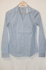 H&M Blue and White Striped Shirt