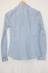 H&M Blue and White Striped Shirt
